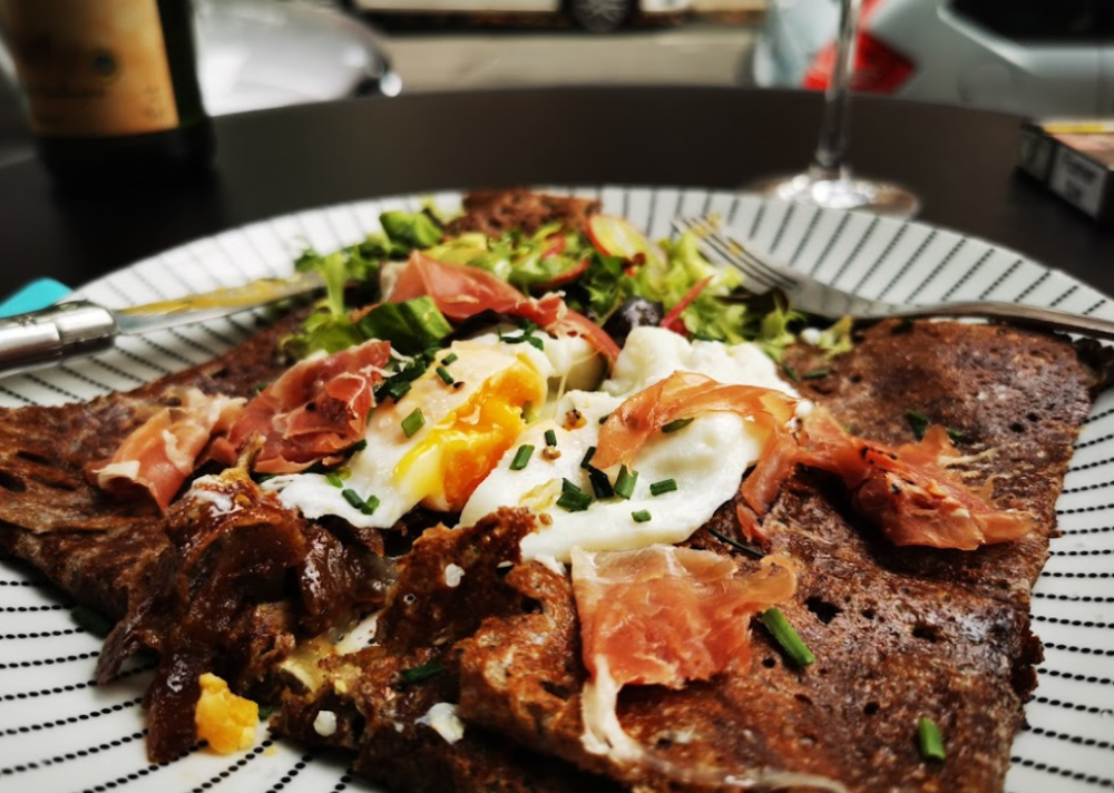 Galette jambon oeuf